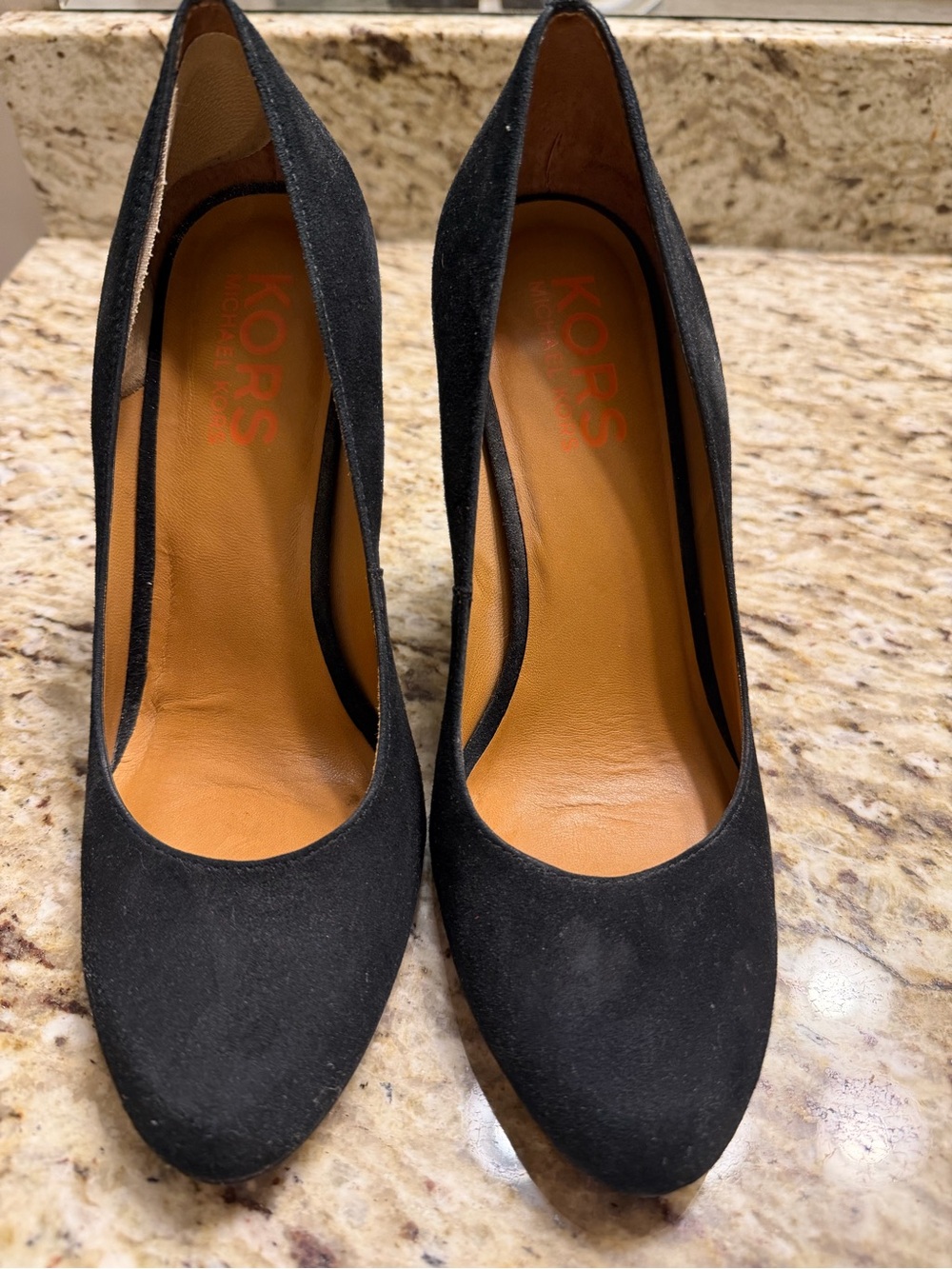 Michael Kors Black Suede Pointed Pumps